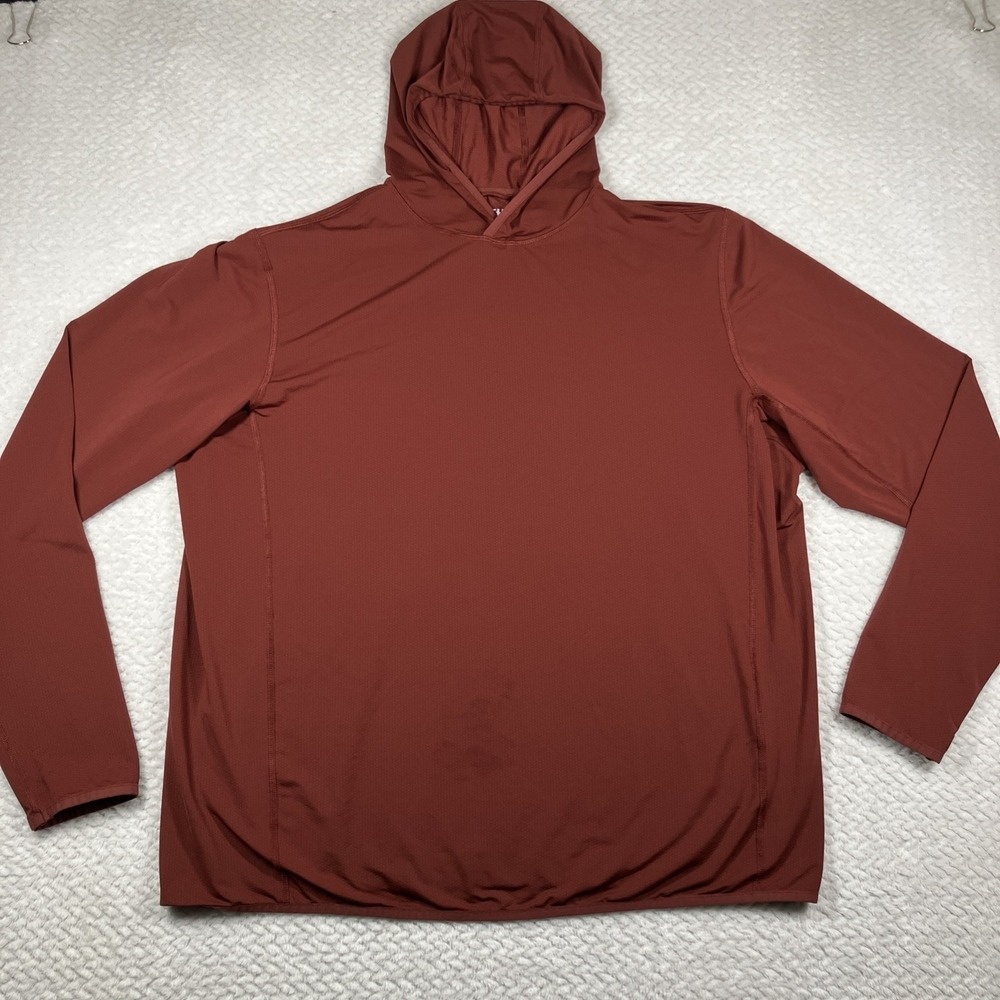 Duluth Sun Shirt Lightweight Hoodie Mens XL Red Fishing Hiking Outdoors